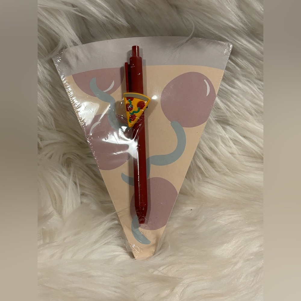 Pizza and Pen Sticky Note Set